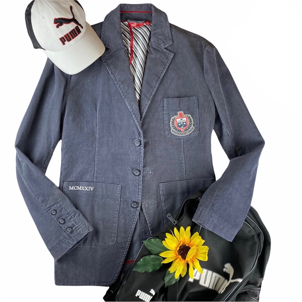 Puma Samoa Rugby Union Mens Gray 3 Button Blazer